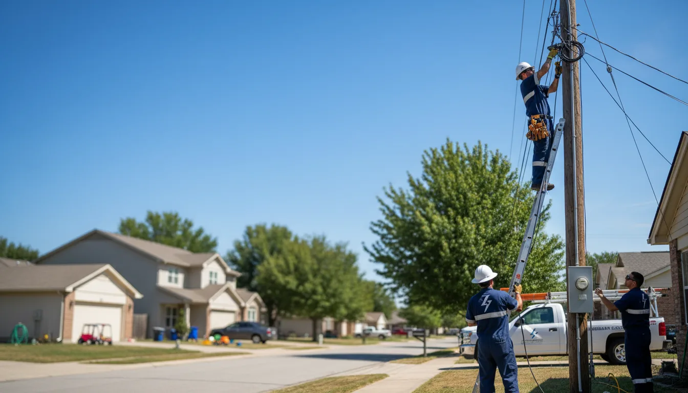 Residential electrician providing installation services in Briggsville, AR